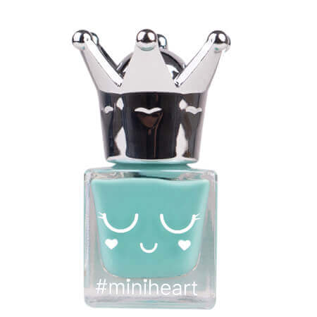 Miniheart Premium Nail Colour #PR02-Pastel Green 11 ml สีทาเล็บ “สวย แน่น ชัด” ตั้งแต่ปาดแรก แพ็คเก็จขวดแก้วสุดน่ารัก